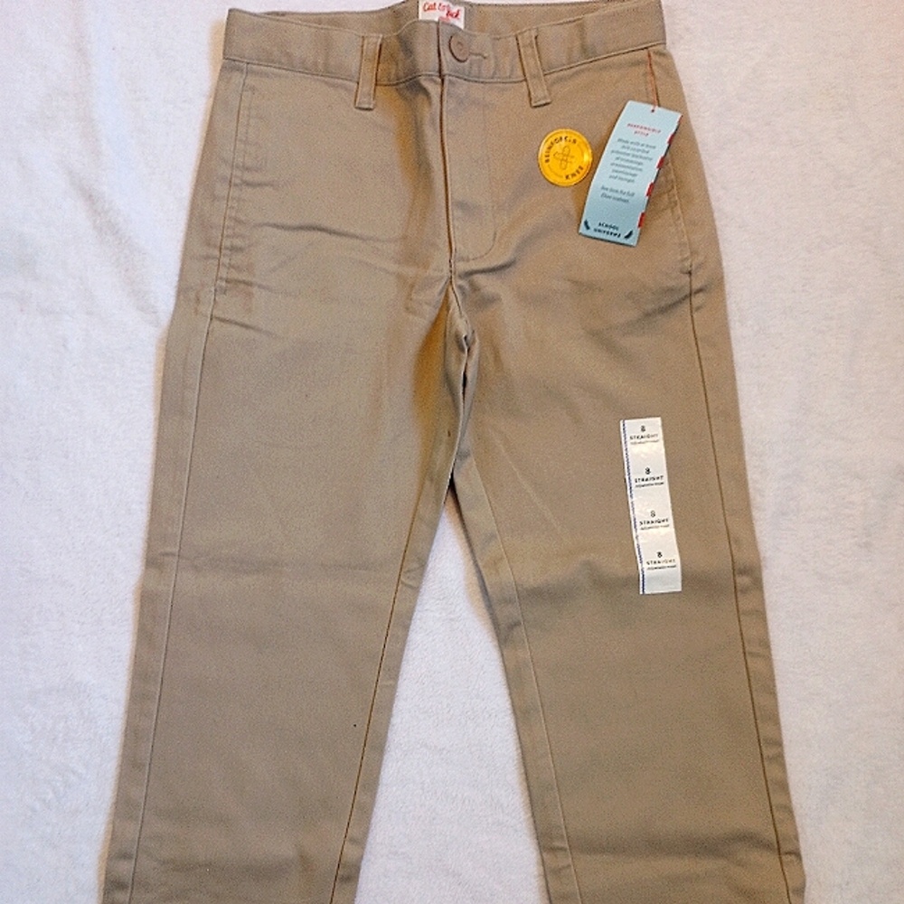 Boys Khaki uniform pants. Size 8